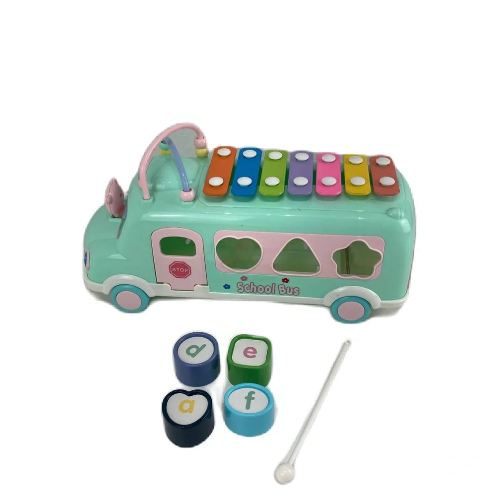 Ruohey Baby Toy Musical School Bus Piano sticker pack leggings and bloomers 9m